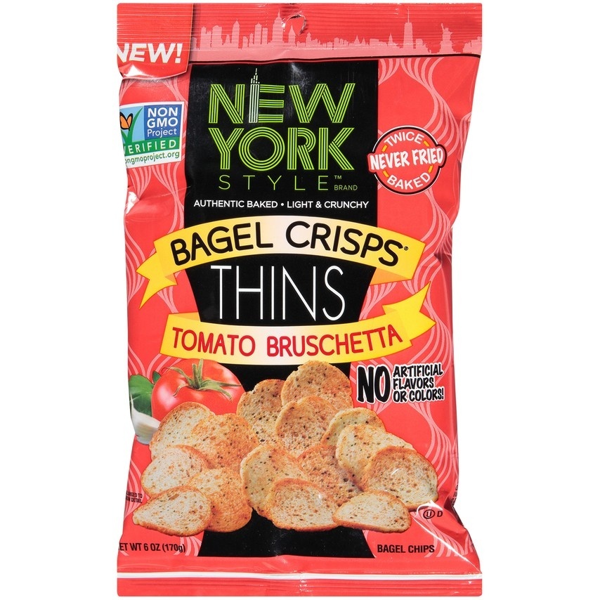 slide 1 of 1, New York Style Ny Style Bagel Thins Tomato Bruschetta, 6 oz