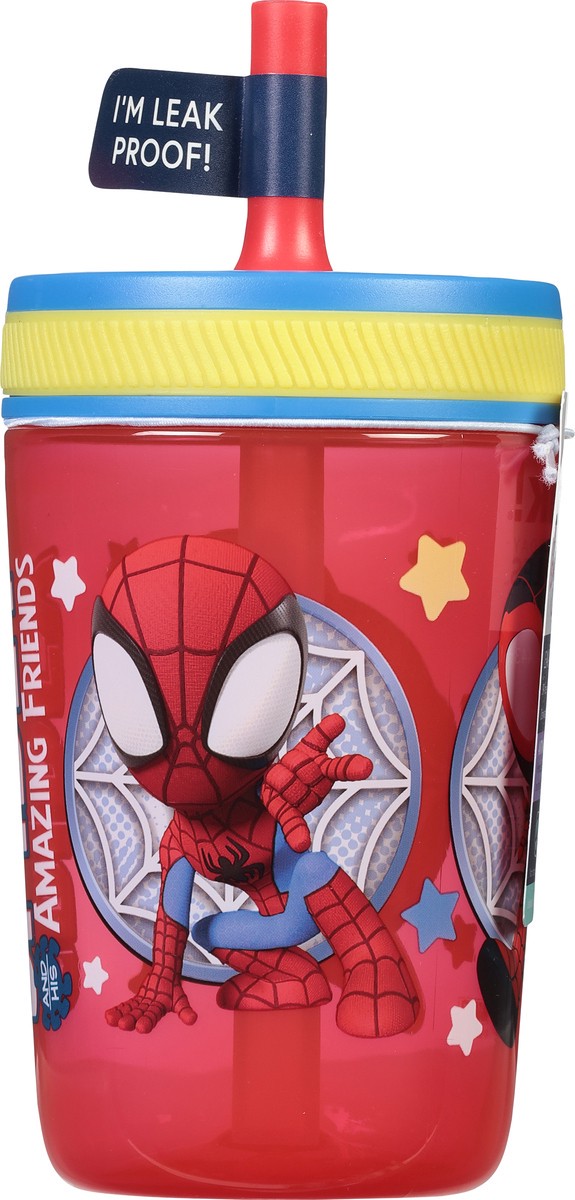 slide 8 of 9, Zak! Designs Kids Plastic Tumbler with Straw - Spider-Man, 1 ct