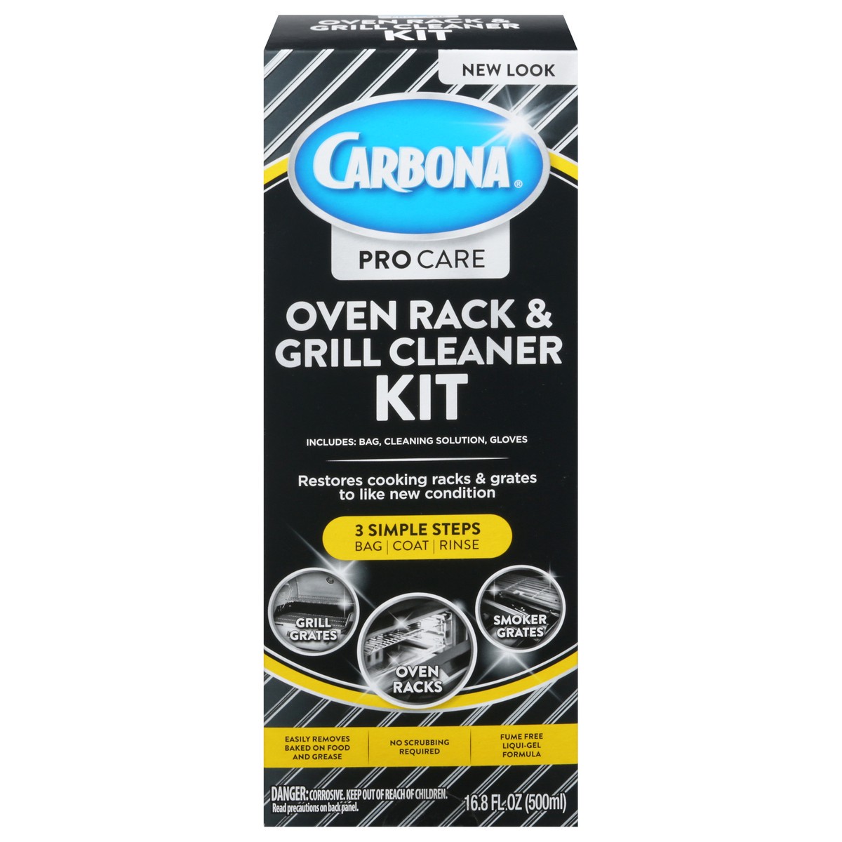 carbona 2 in 1 oven rack & grill cleaner