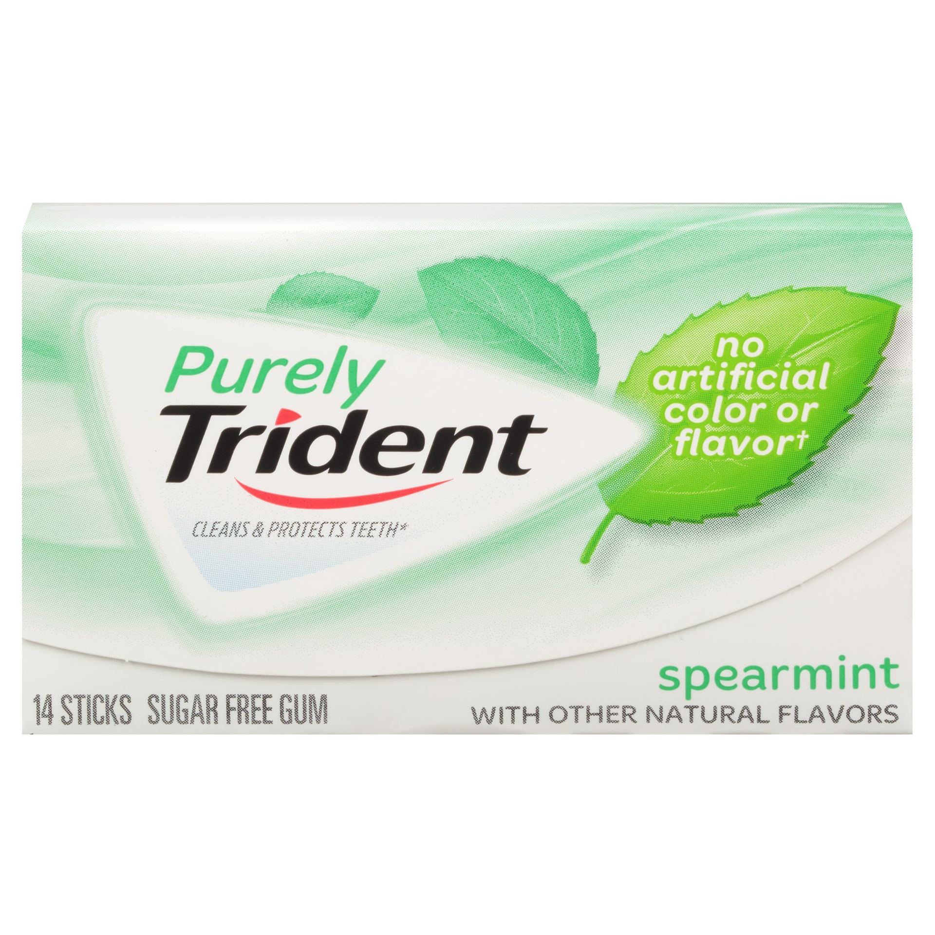 Purely Trident Sugarless Flavorless Spearmint Gum 14 Ct Shipt