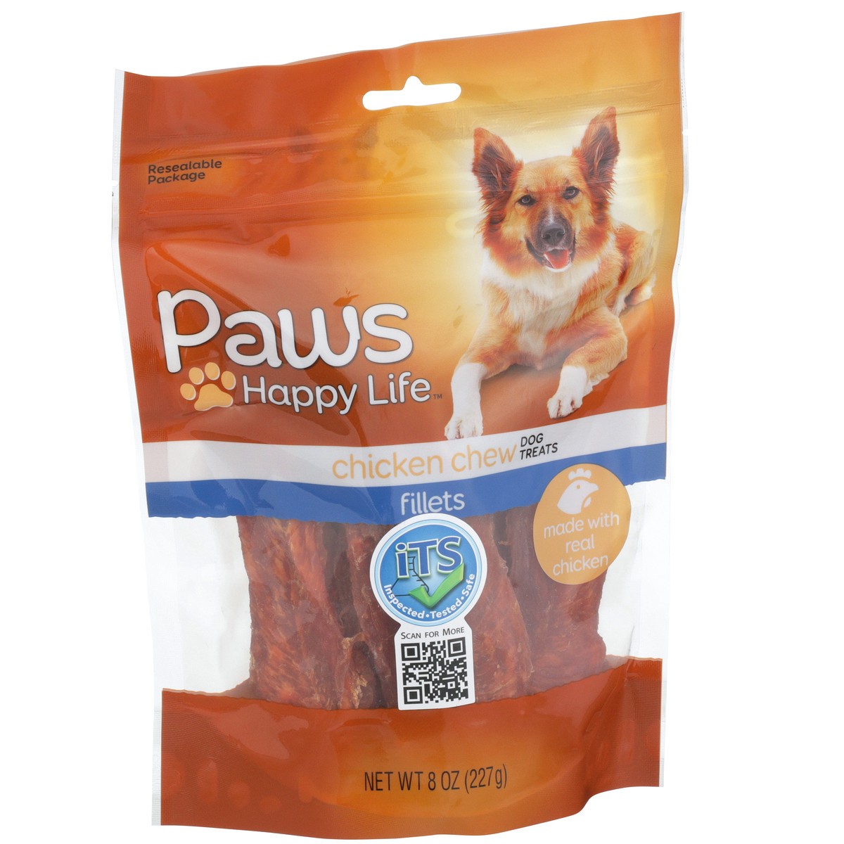 slide 11 of 11, Paws Happy Life Chicken Chew Fillets Dog Treats, 8 oz