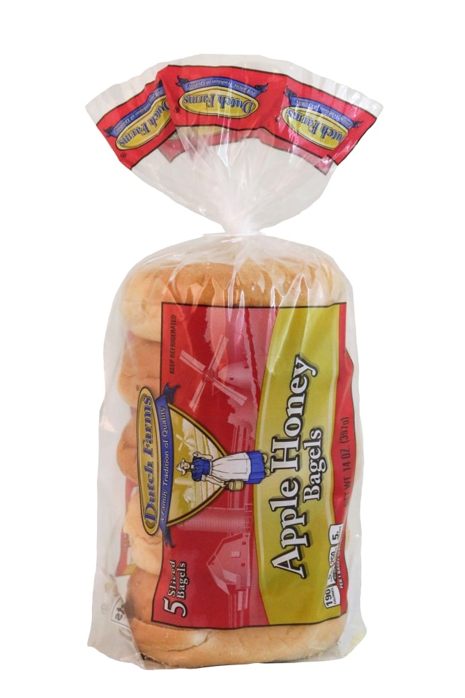 slide 1 of 1, Dutch Farms Honey Apple Wheat Bagels, 14 oz