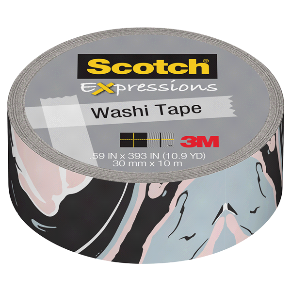 slide 1 of 1, Scotch Washi Tape - Techno Blue, 32 ft