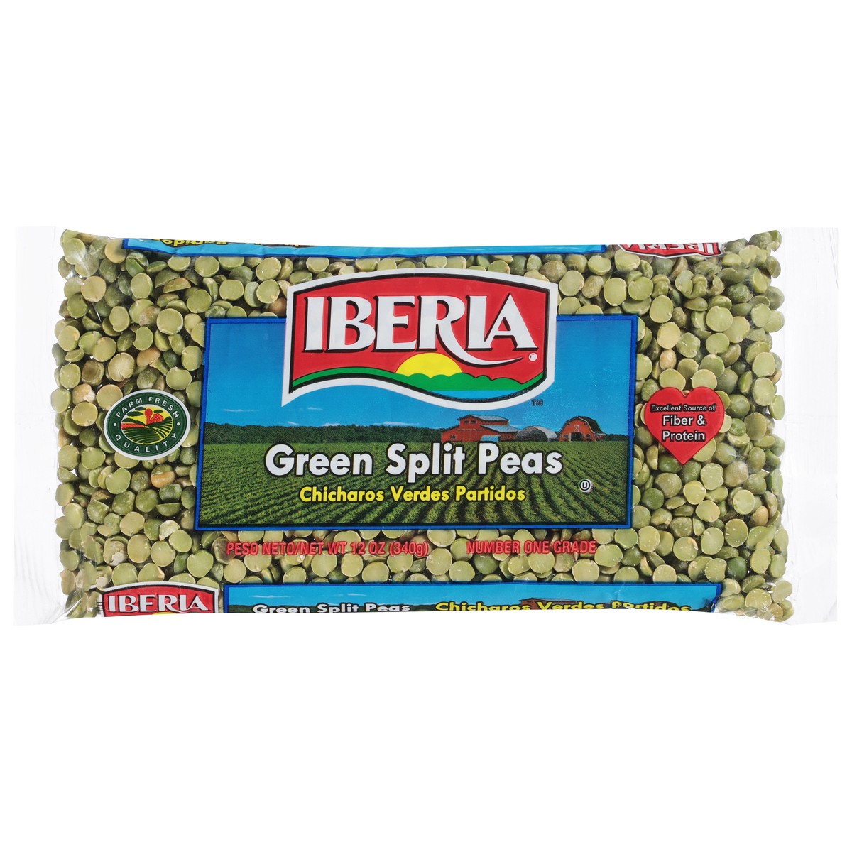slide 1 of 13, Iberia Green Split Peas, 12 oz