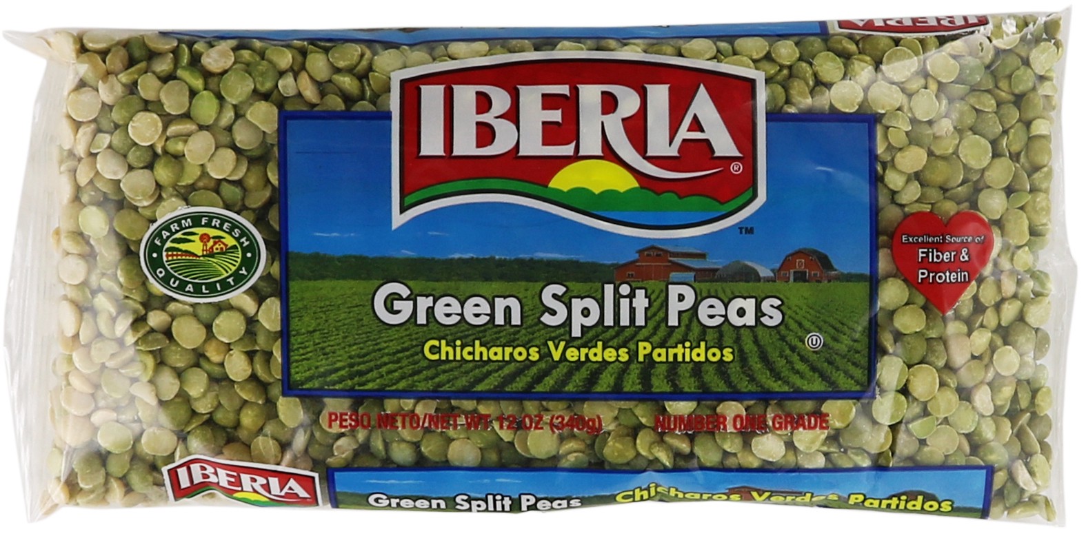 slide 1 of 1, Iberia Green Split Peas, 12 oz