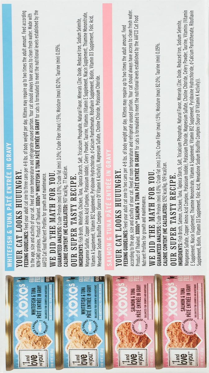 slide 4 of 9, I and Love and You XOXOs Mix Grain Free Recipe Holistic Whitefish & Tuna/Salmon & Tuna Food for Cats Pate Variety Pack 12 - 3 oz Cans, 12 ct