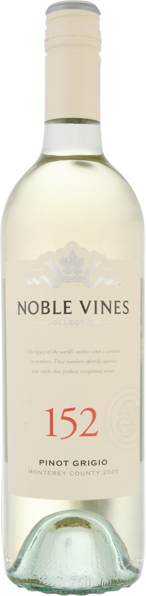 slide 5 of 11, Noble Vines Pinot Grigio, 152, Monterey County, 750 ml