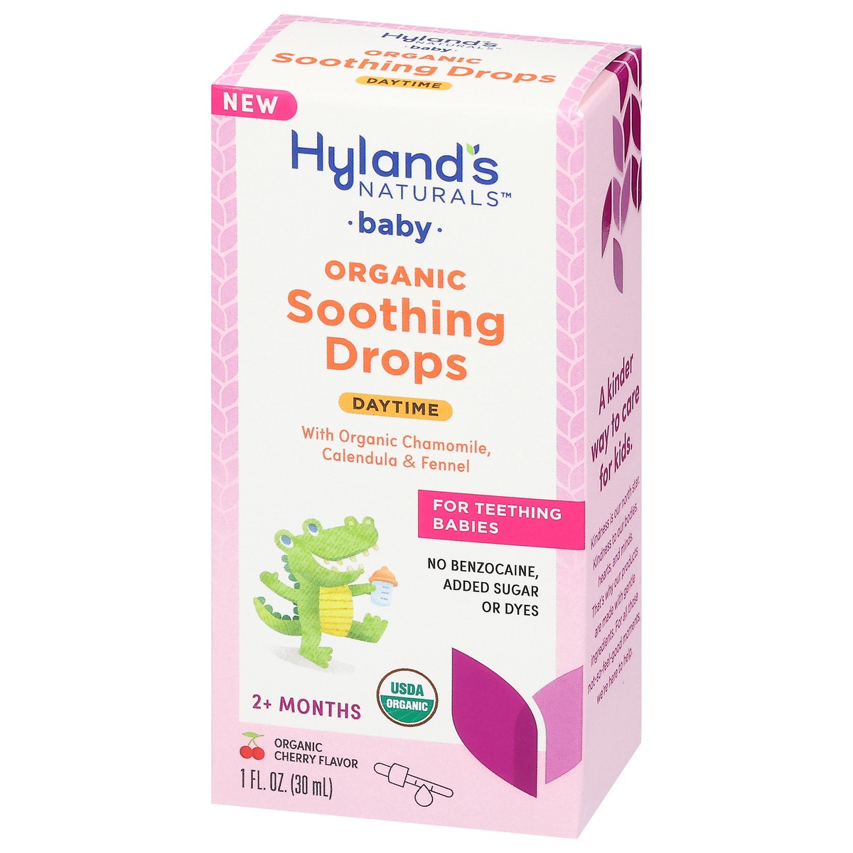slide 4 of 4, Hyland's Baby Organic Soothing Drops Daytime, 1 oz