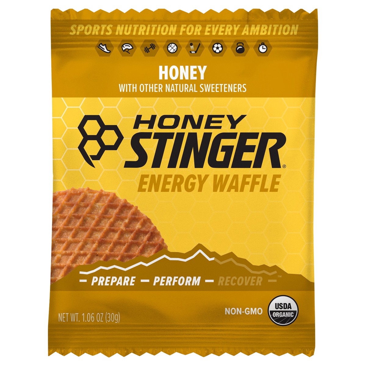 slide 1 of 9, Honey Stinger Organic Energy Waffle, 1.06 oz