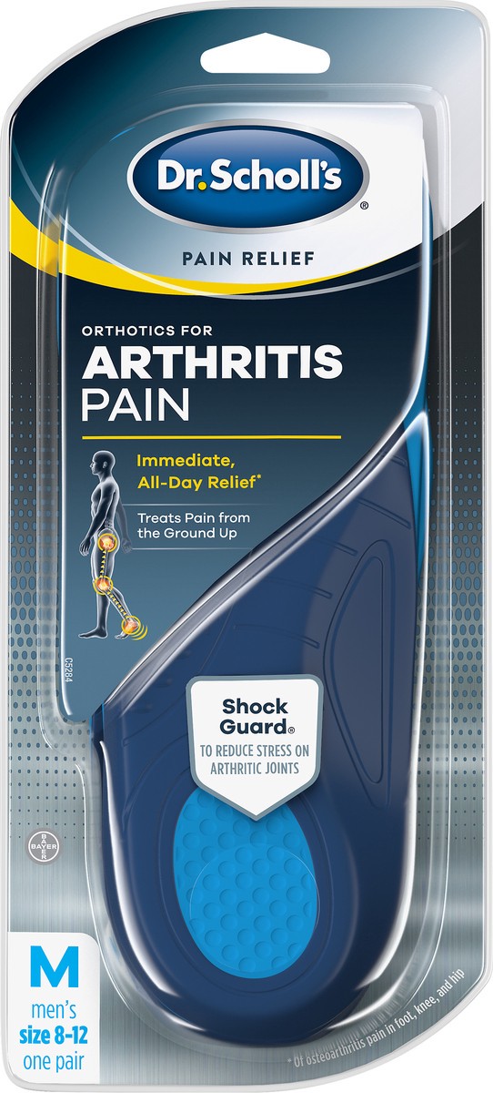 slide 3 of 3, Dr. Scholl's For Arthritis Pain Medium Men's Orthotics 1 ea, 1 ct