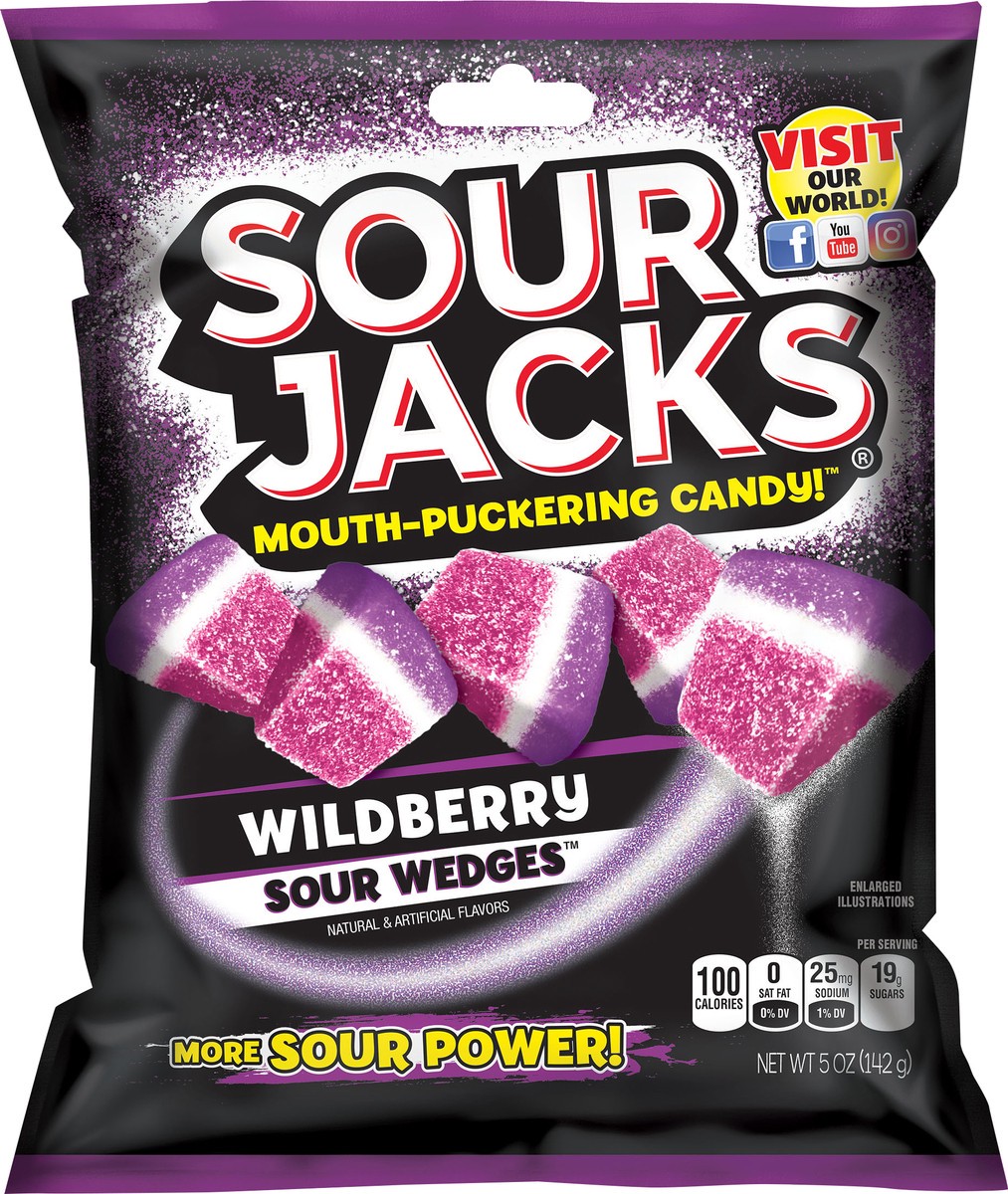 slide 4 of 8, Sour Jacks Wildberrry Candy 5 oz, 5 oz