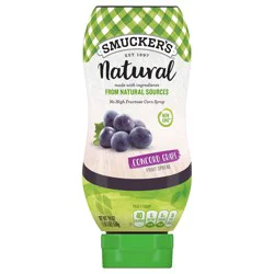 Smucker's Fruit Spread, Natural, Concord Grape, Squeeze Bottle
