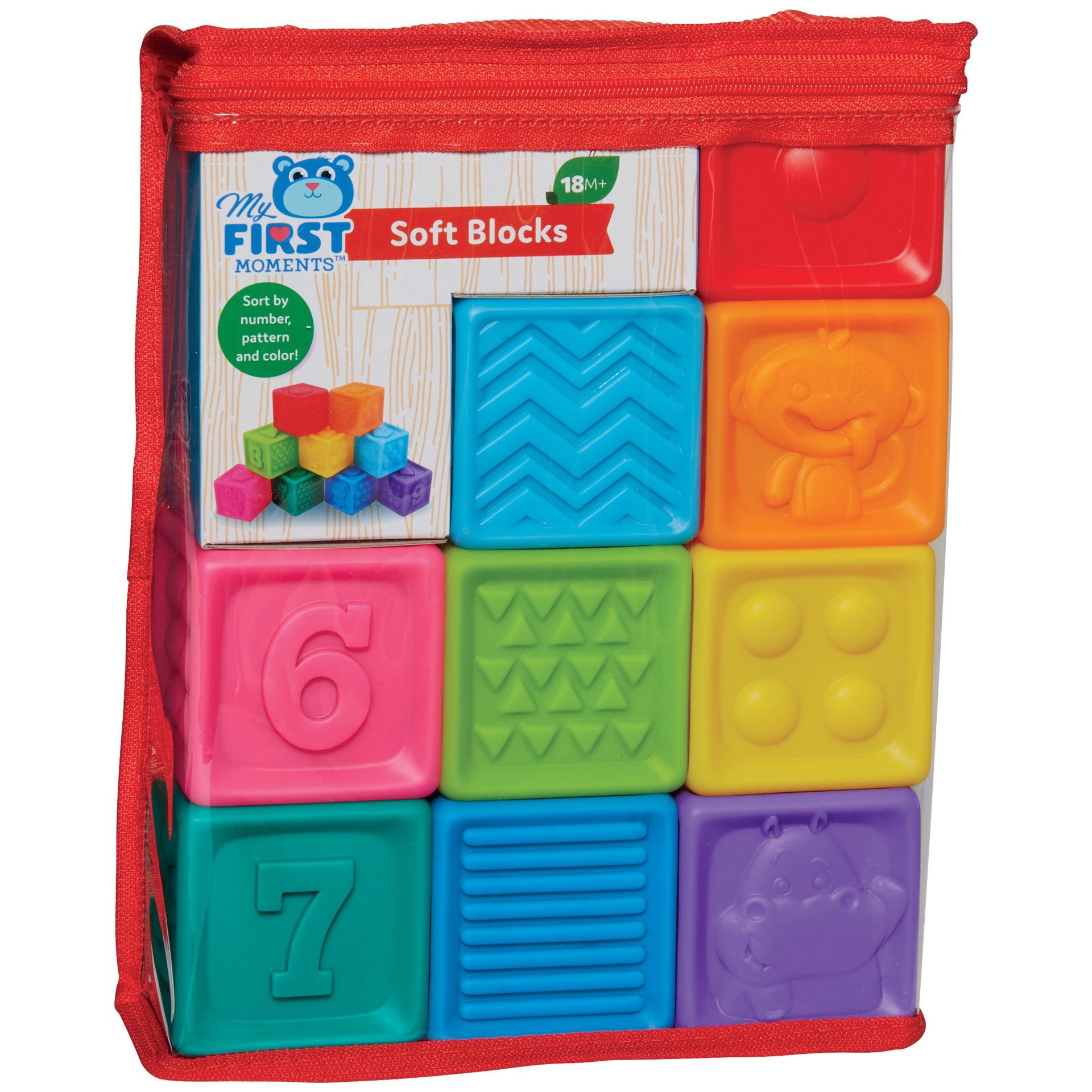 slide 1 of 1, My First Moments Soft Blocks Playset, 9 ct