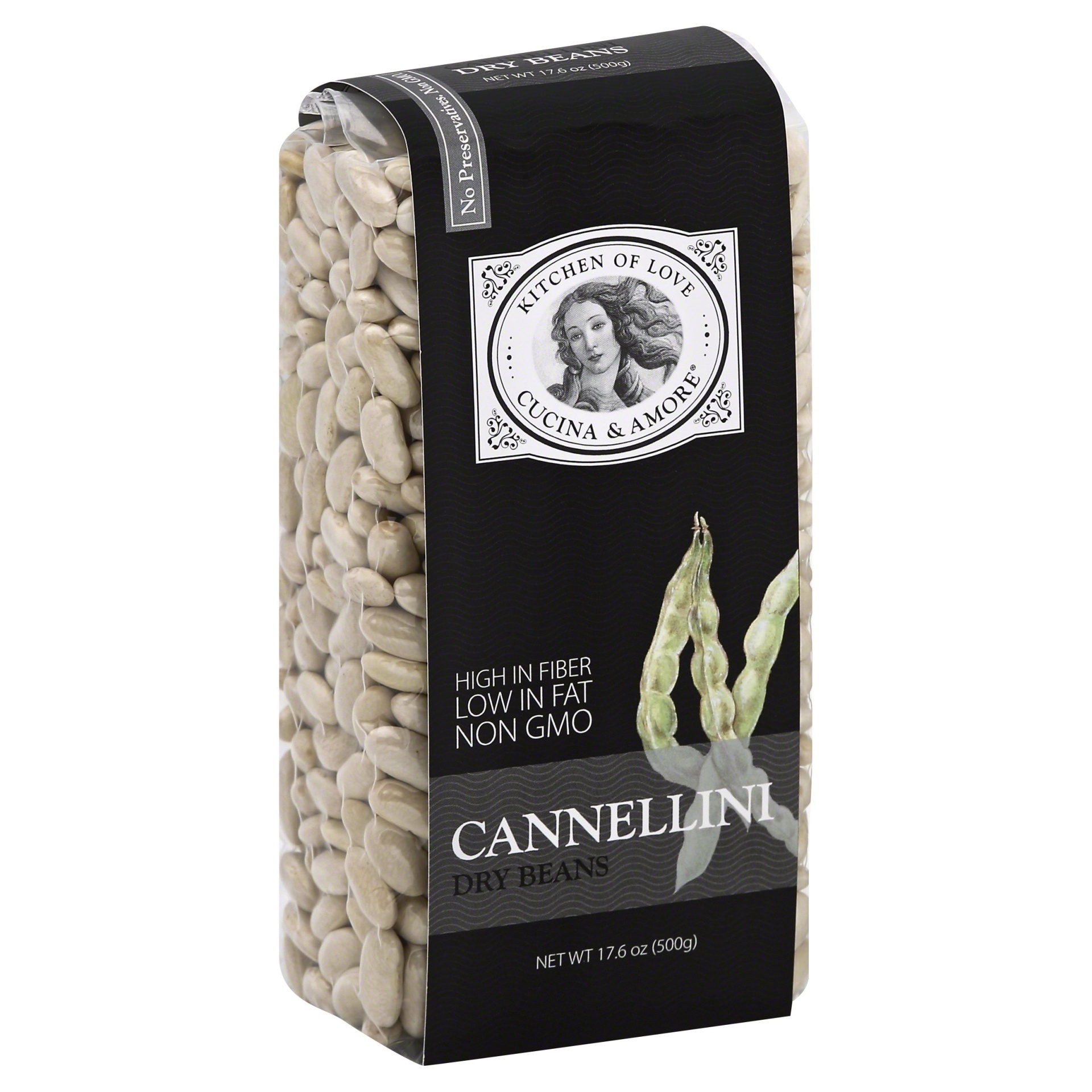 slide 1 of 4, Cucina & Amore Dry Cannellini Beans, 17.6 oz