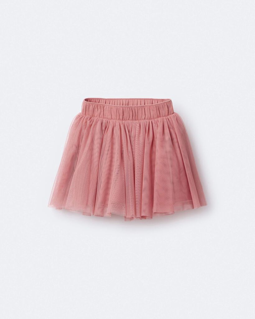 slide 2 of 6, Otteravenue Toddler Girl Avenue Twirl™ Mini Skirt with Tulle - Pink Pink 3T, 1 ct