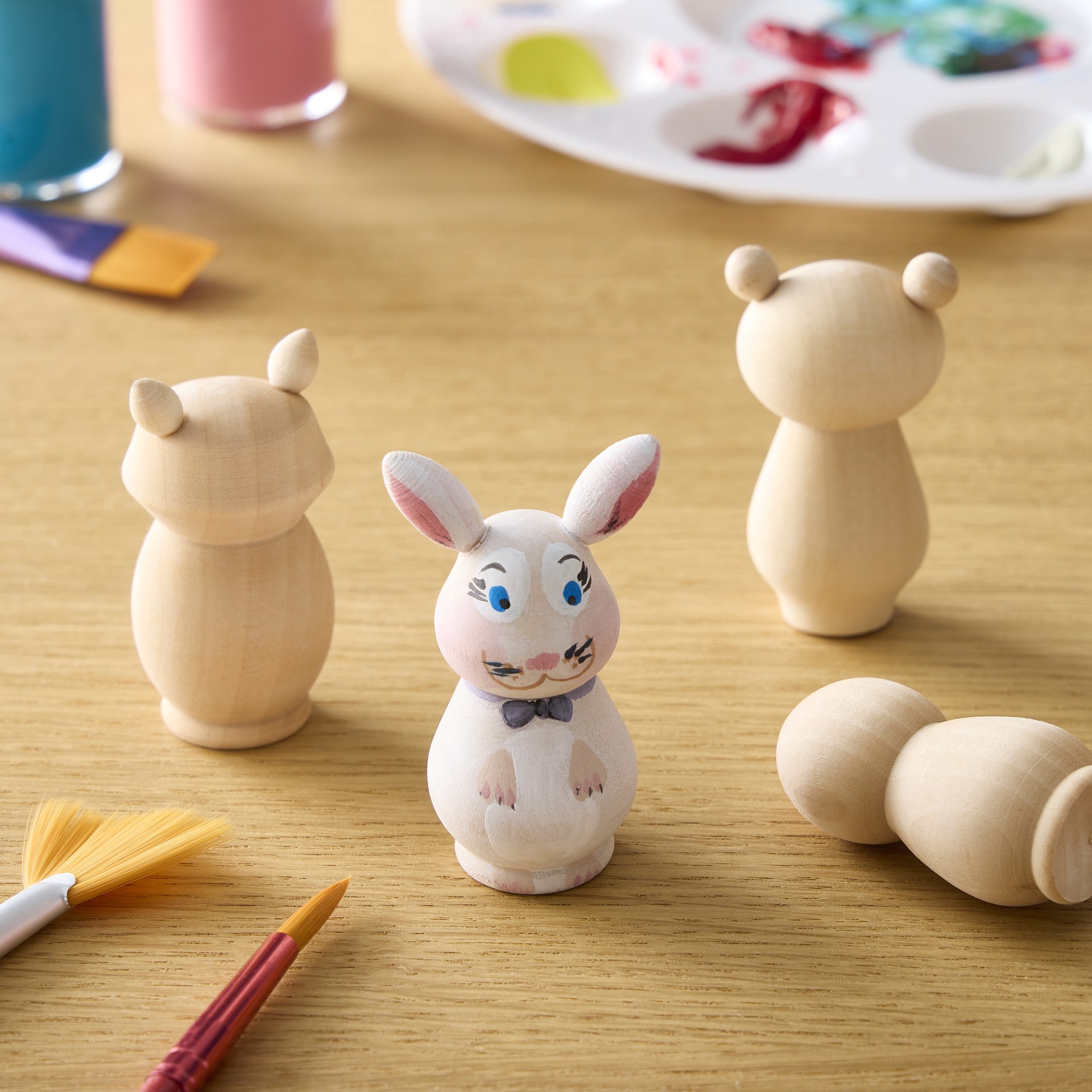 slide 3 of 3, Mixed Animal Peg Figures By Creatology, 1.1 in