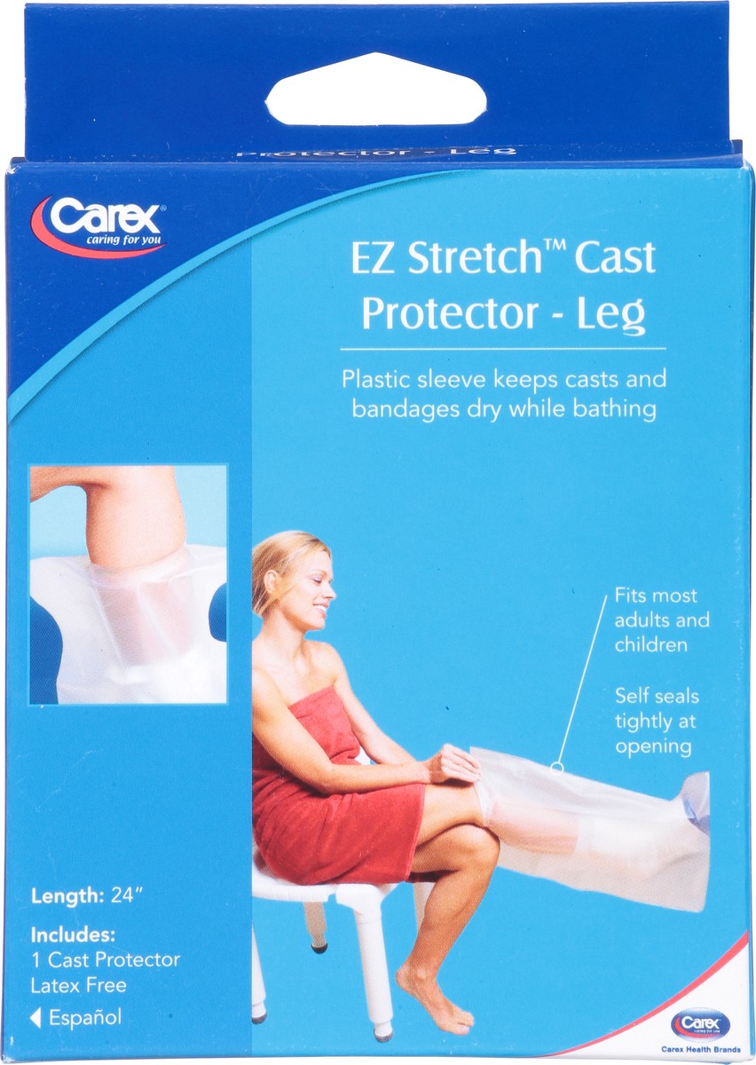 slide 7 of 9, Carex EZ Stretch 24 Inch Leg Cast Protector 1 ea, 1 ct