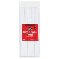 First Street Glass Green Stripe Towels