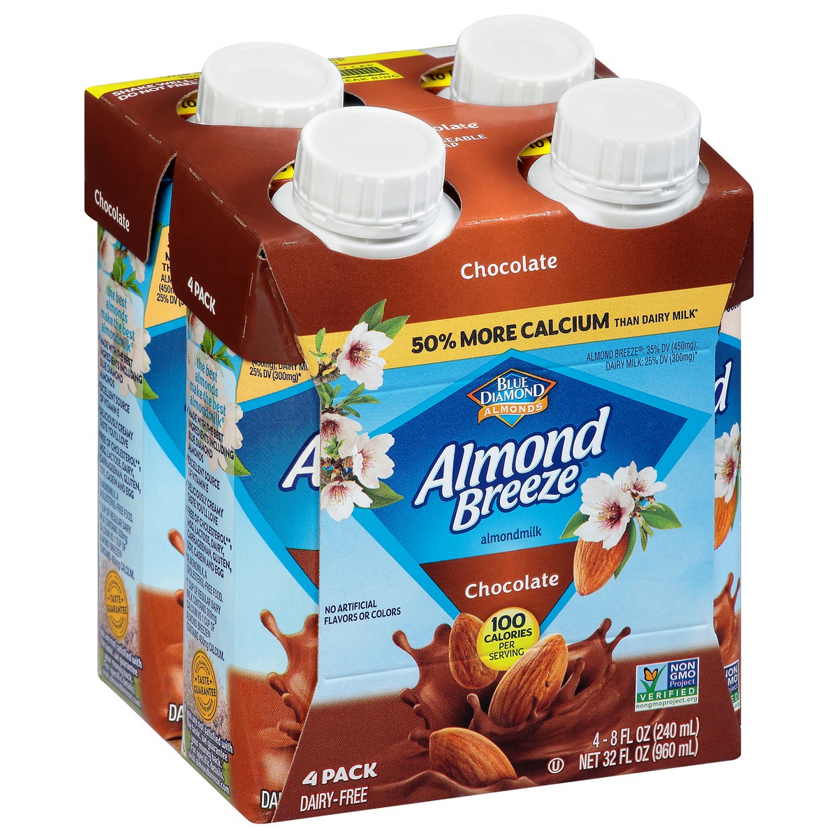 slide 6 of 9, Almond Breeze Chocolate Almondmilk 4 8 fl oz 4 ea, 