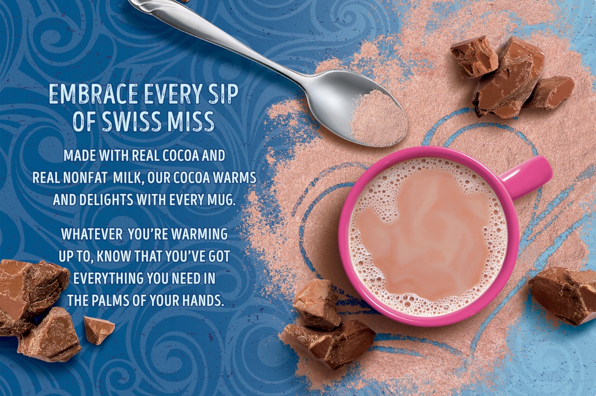 slide 10 of 11, Swiss Miss Reduced Calorie Milk Chocolate Flavored Hot Cocoa Mix, 8 ct; 0.39 oz