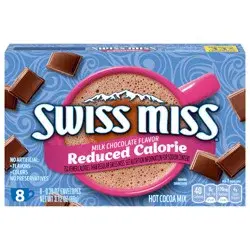 Swiss Miss Reduced Calorie Milk Chocolate Flavor Hot Cocoa Mix Envelope 8 ea