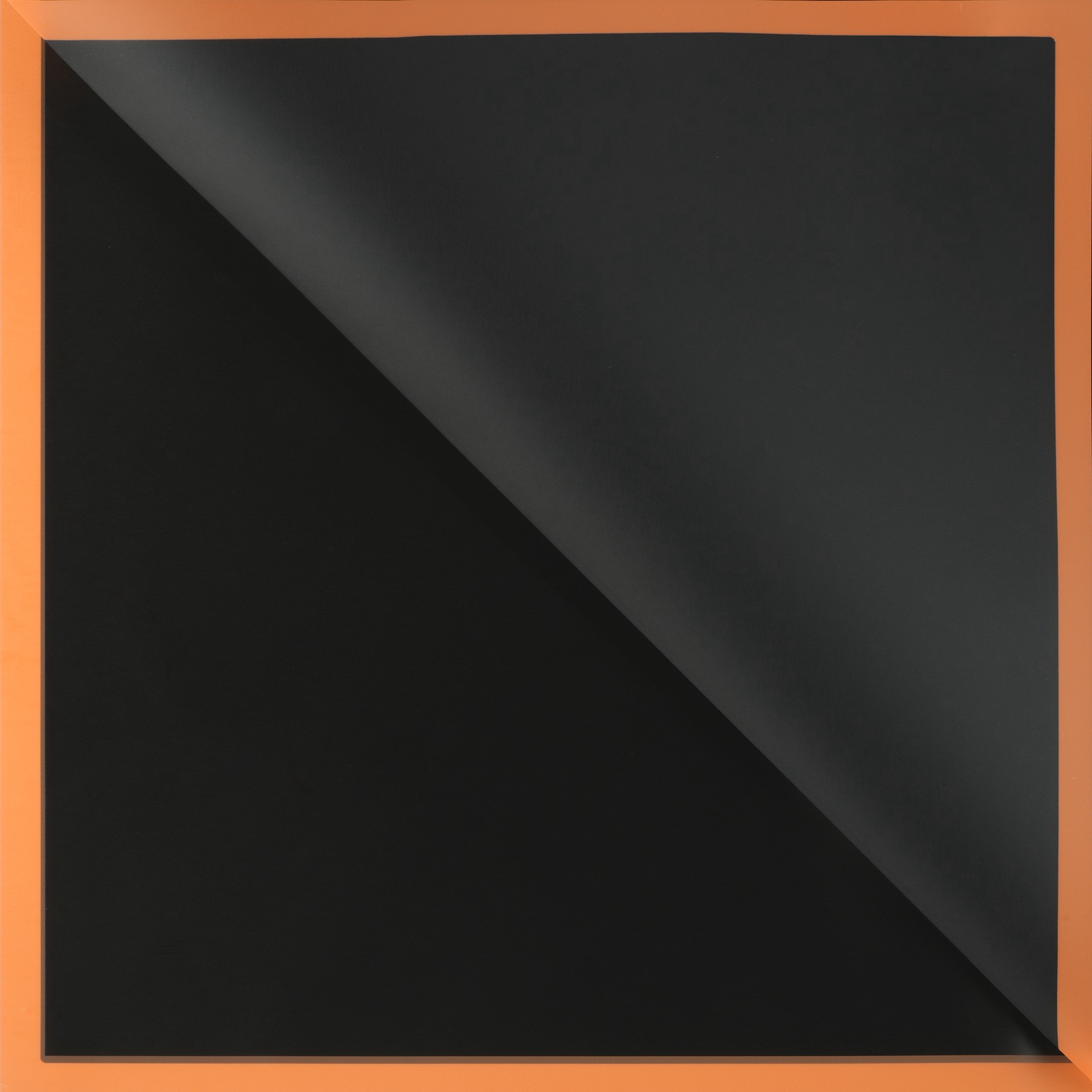 slide 2 of 2, Black With Orange Border Floral Wrapping Paper By Ashland, 22.75 in x 22.75 in