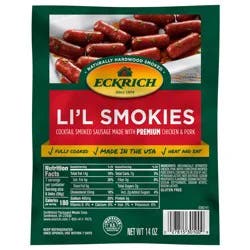 Eckrich Cocktail Smoked Sausage, Li'l Smokies, 14oz