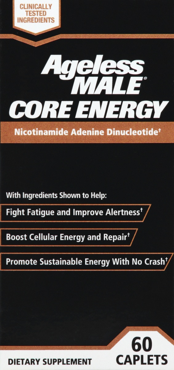 slide 8 of 9, New Vitality Ageless Male Core Energy, 60 ct