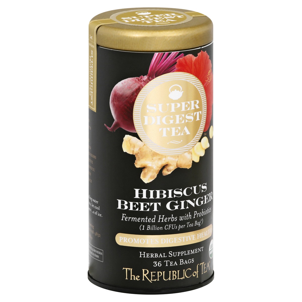 slide 3 of 13, The Republic of Tea Bags Hibiscus Beet Ginger SuperDigest Tea - 36 ct, 1 ct