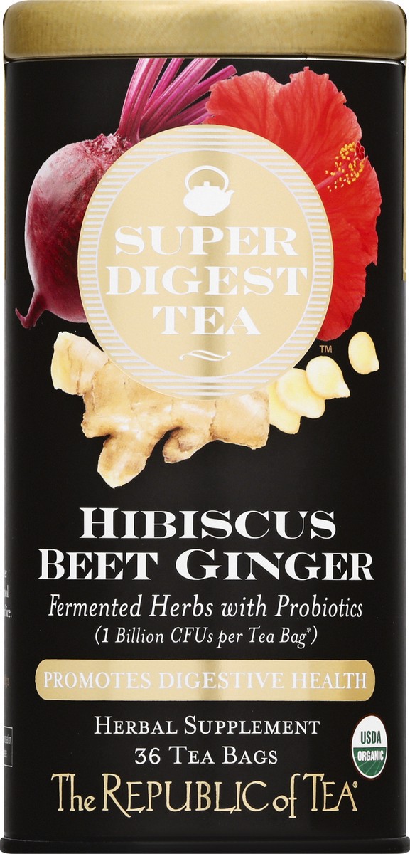 slide 11 of 13, The Republic of Tea Bags Hibiscus Beet Ginger SuperDigest Tea - 36 ct, 1 ct
