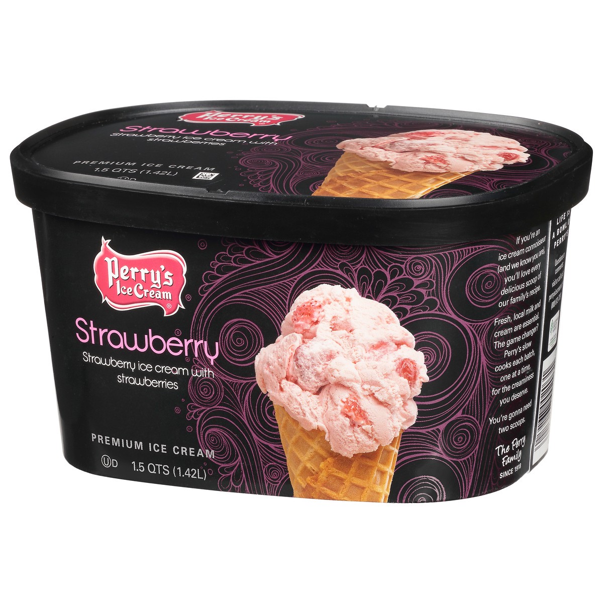 slide 5 of 9, Perry's Ice Cream Premium Strawberry Ice Cream 1.5 qt, 1.5 qt