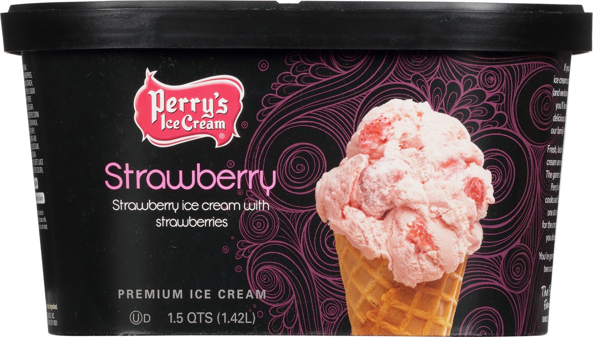 slide 2 of 9, Perry's Ice Cream Premium Strawberry Ice Cream 1.5 qt, 1.5 qt