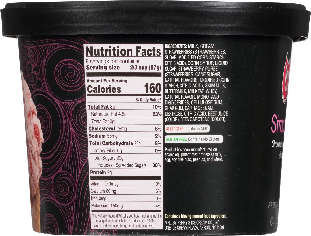 slide 9 of 9, Perry's Ice Cream Premium Strawberry Ice Cream 1.5 qt, 1.5 qt