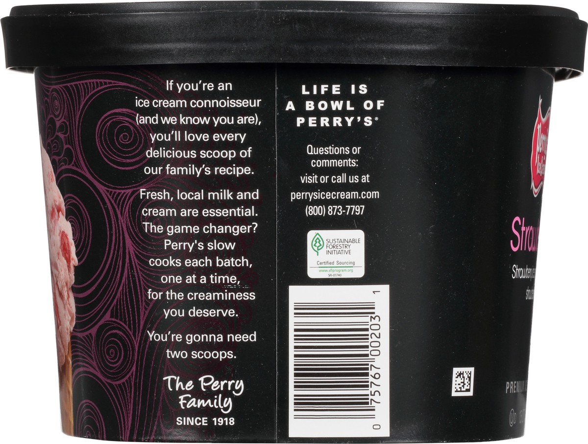 slide 4 of 9, Perry's Ice Cream Premium Strawberry Ice Cream 1.5 qt, 1.5 qt