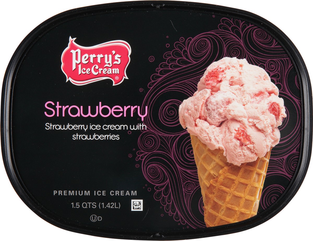 slide 8 of 9, Perry's Ice Cream Premium Strawberry Ice Cream 1.5 qt, 1.5 qt
