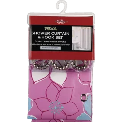 Royal Crest Shower Curtain & Hook Set