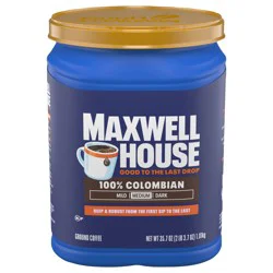 Maxwell House 100% Colombian Ground Coffee, 35.7 oz Canister