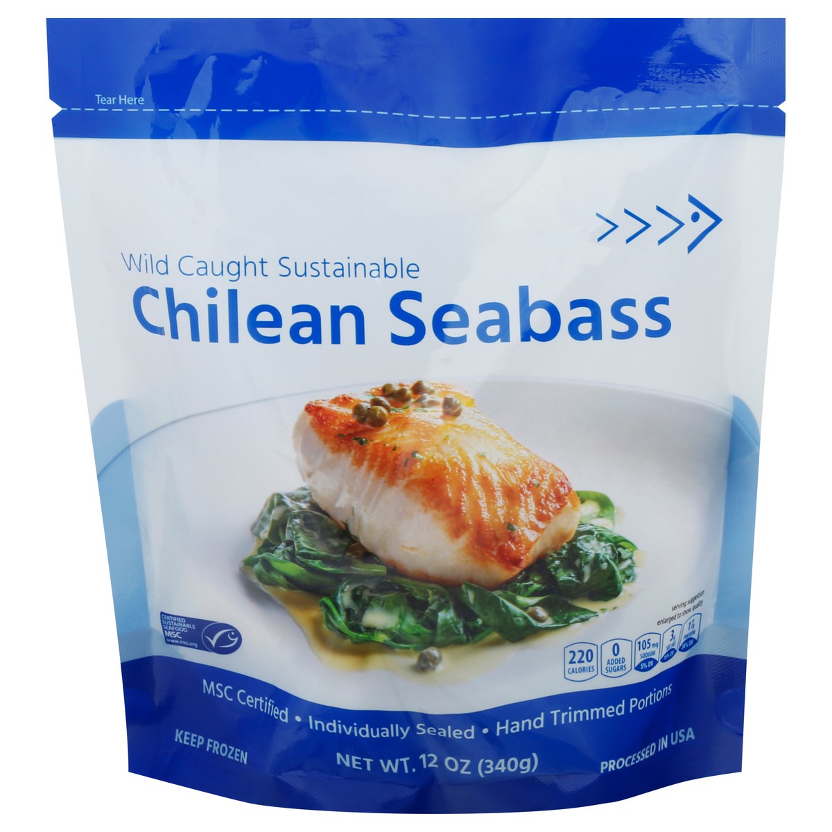 slide 12 of 14, Mark Foods Frozen Chilean Seabass Portions, 12 oz