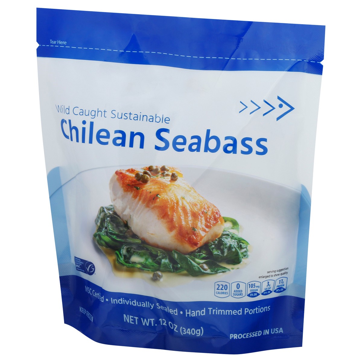 slide 5 of 14, Mark Foods Frozen Chilean Seabass Portions, 12 oz