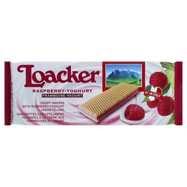 slide 1 of 1, Loacker Raspberry Yoghurt Wafers, 5.29 oz