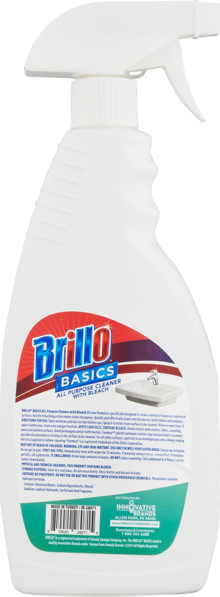 slide 9 of 10, Brillo Cleaner with Bleach, 1 ct