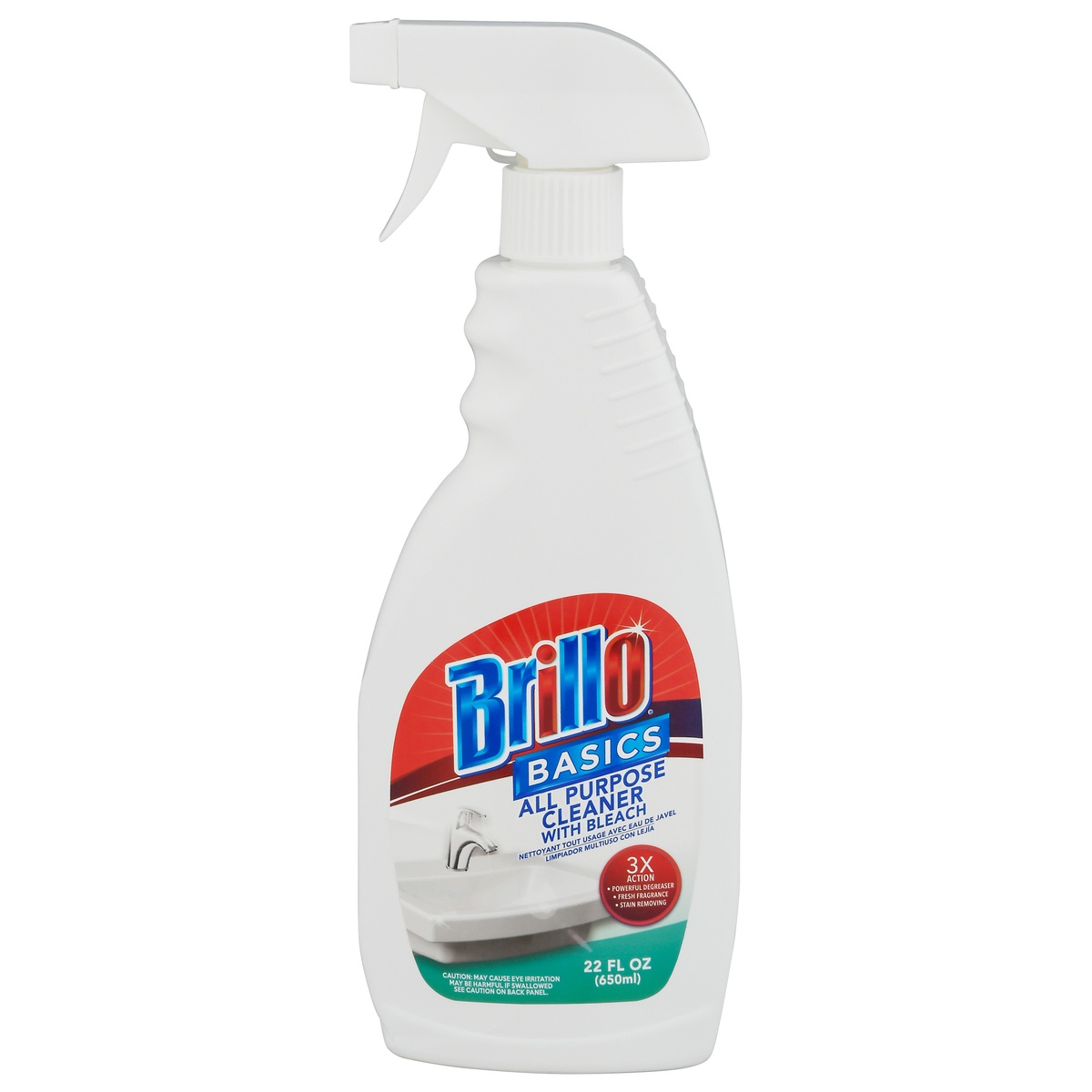 slide 10 of 10, Brillo Cleaner with Bleach, 1 ct