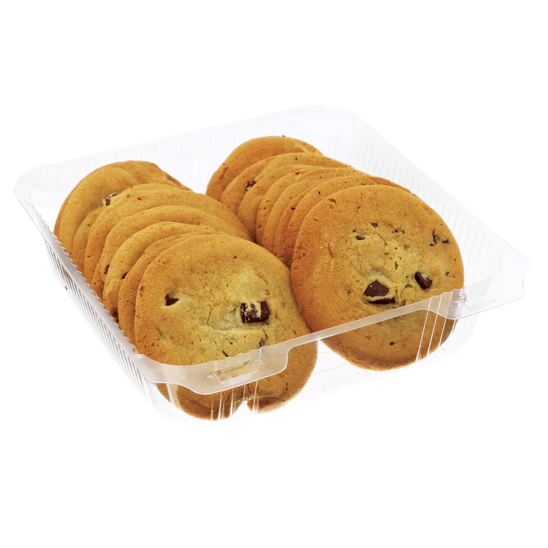 slide 1 of 1, H-E-B Bakery Simply Delicious Chocolate Chip Cookies, 18 ct