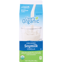 slide 1 of 1, Clearly Organic Organic Soy Milk Vanilla, 64 oz