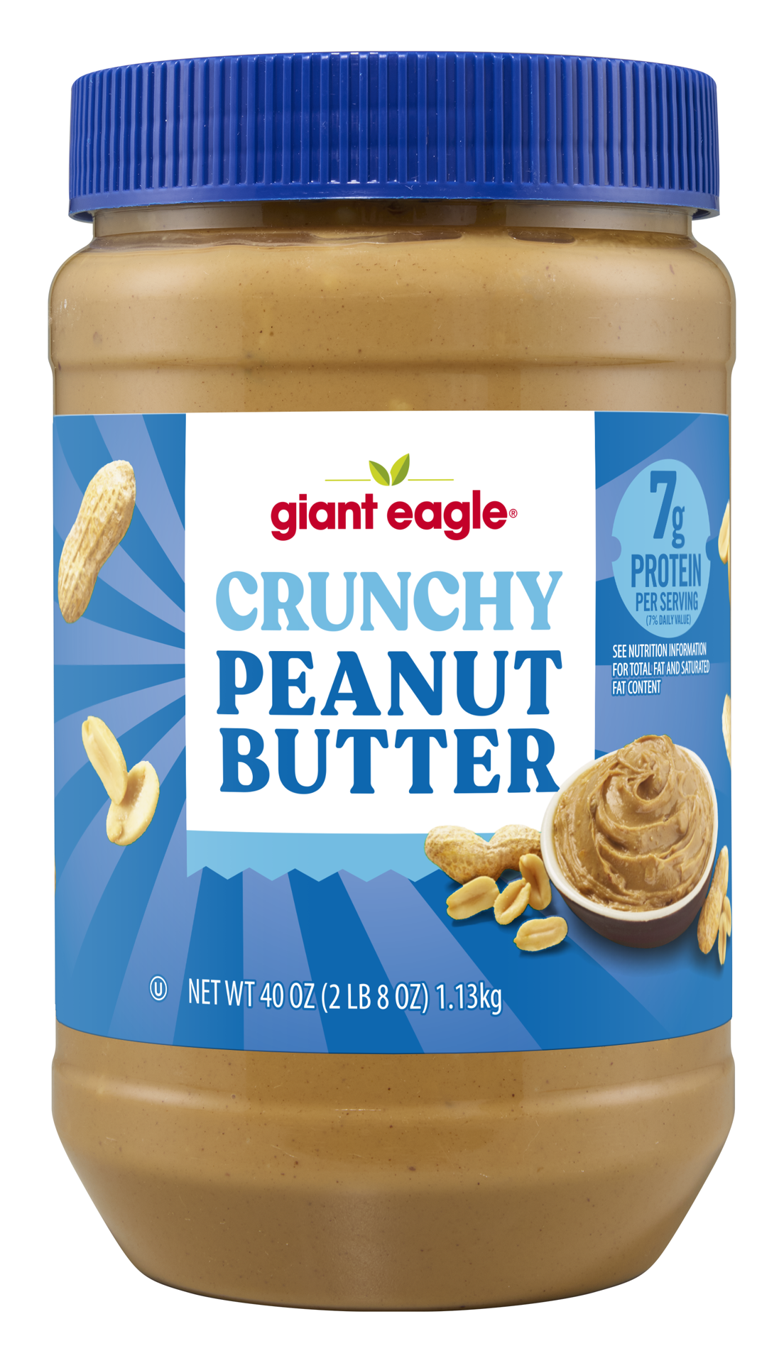 slide 1 of 1, Ge Crunchy Peanut Butter, 40 oz