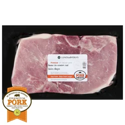 Lunds & Byerlys Premium Bone in Center Cut Loin Chops Pork 1 ea