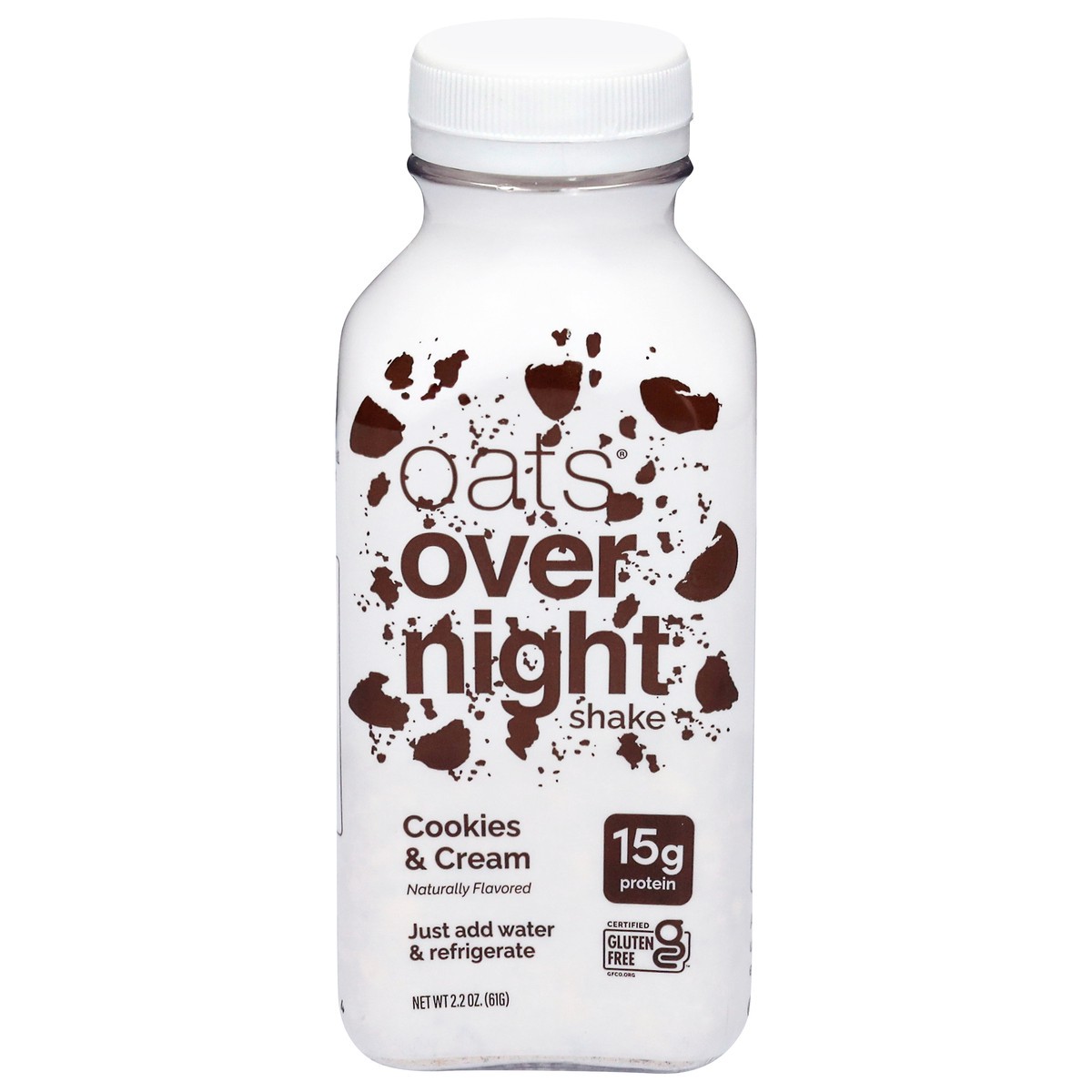 slide 1 of 13, Oats Overnight Cookies & Cream Shake 2.2 oz, 2.2 oz