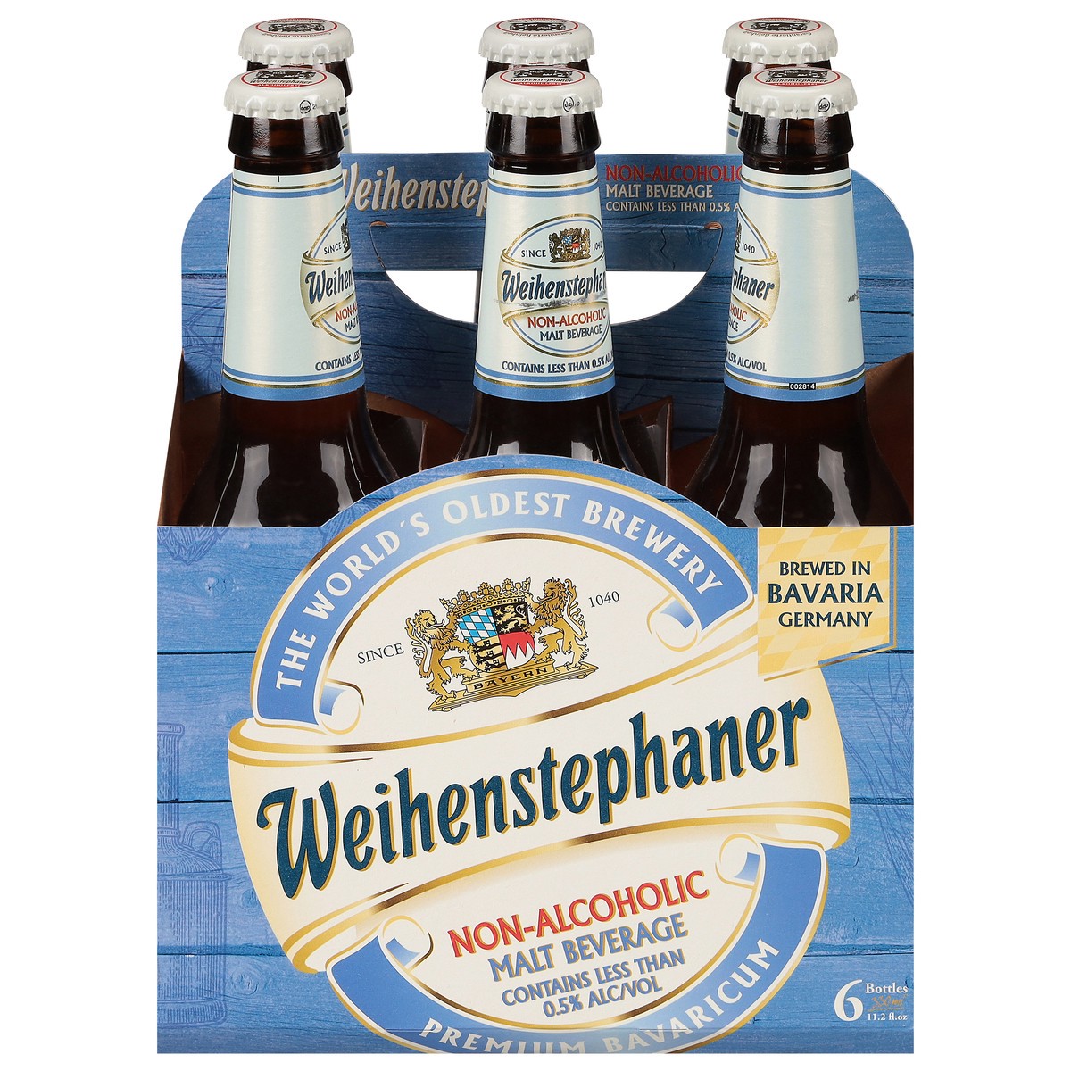 slide 1 of 11, Weihenstephan Non-Alcoholic Malt Beverage 6 - 11.2 fl oz Bottles, 11.2 oz