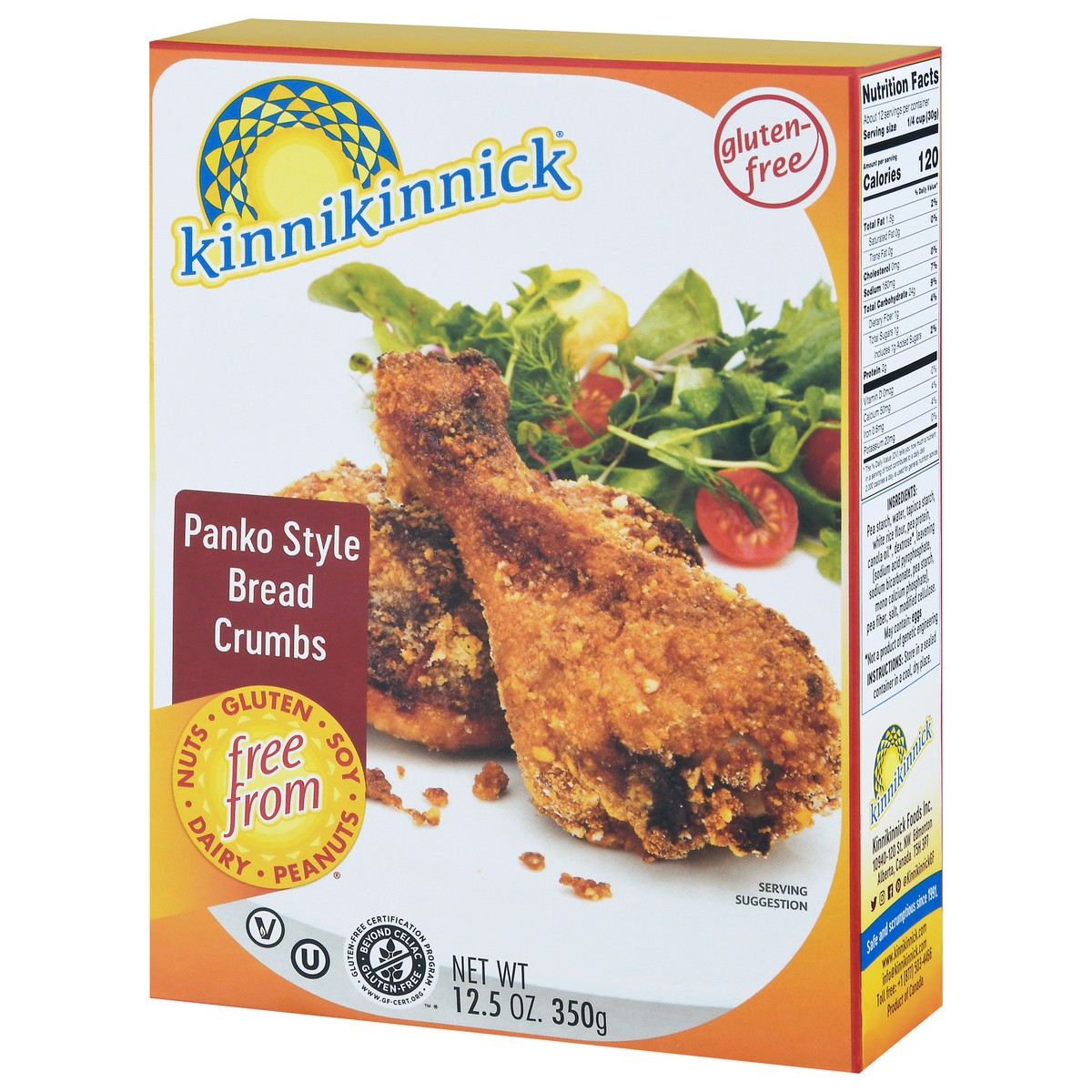 slide 7 of 14, Kinnikinnick Foods Panko Style Bread Crumbs 12.5 oz, 12.5 oz