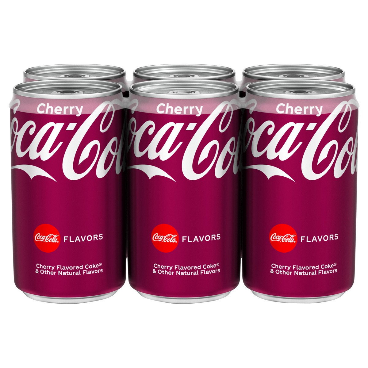 slide 1 of 5, Coca-Cola Cherry Cans- 6 ct, 6 ct